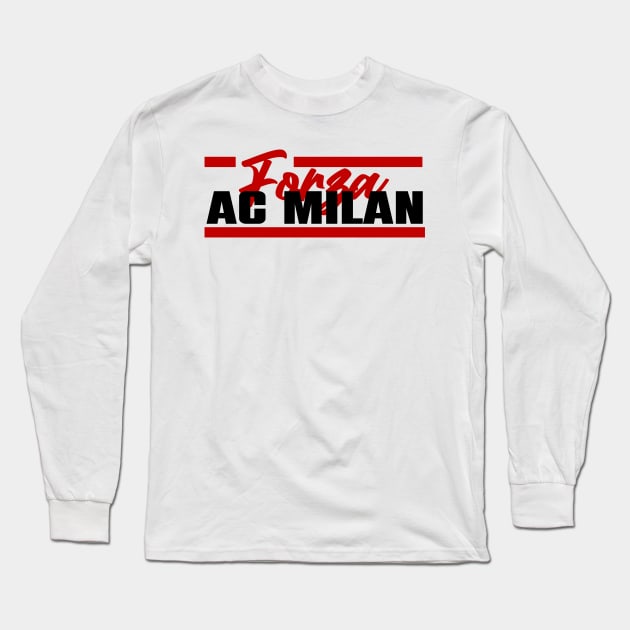 FORZA AC MILAN - GO AC MILAN Long Sleeve T-Shirt by lounesartdessin